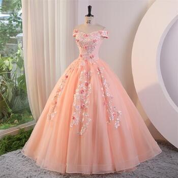 Sweet Flower Quinceanera Dresses Elegant Party Dress Luxury Lace Ball Gown Customize Sparkly 15 Year Old Quinceanera Dresses 2