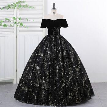 Ashley Gloria Vestidos Birthday Party Dress Shinny Sequin Quinceanera Dresses Off The Shoulder Ball Gown Robe De Bal Plus Size
