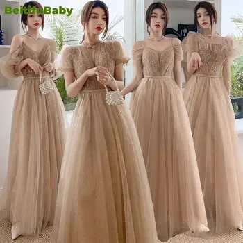 Bridesmaid Dress for Women Wedding Party 2024 Solid Appliques Long Skirt Elegant Ladies Banquet Women's Formal Dresses Vestidos