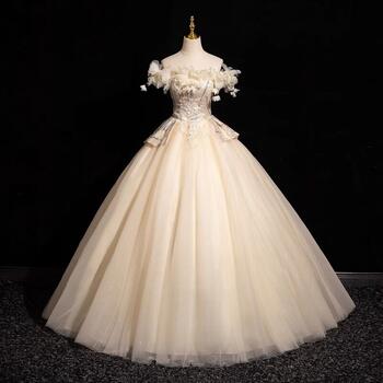 Sequins Tulle Quinceanera Dress Prom Party Gown Off Shoulder Flowers vestidos de 15 quinceañera vestidos para eventos especiales
