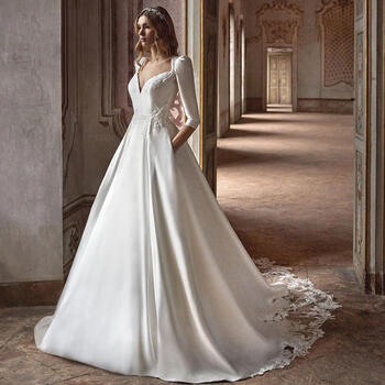 Exquisite A-Line Women Wedding Dresses Sexy Lace Appliques Bridal Gowns 2024 Mopping Length Princess Banquet Vestidos De Novia