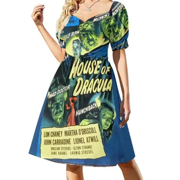House of Dracula - vintage horror film poster Sleeveless Dress Women's summer long dress women formal occasion dresses