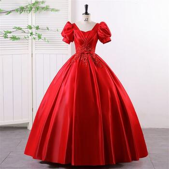 Ashley Gloria Red Quinceanera Dresses Sweetheart Ball Gown Birthday Party Dress Prom Gown Vestidos De 15 Plus Size For Girls