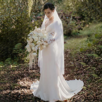 MULONG Elegant Illusion Leg Slit Wedding Dresses Sheath/Column Detachable Long Sleeve Robe De Mariée Appliques Vestidos De Novia
