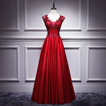 H19 New red toast dress bride dignified and elegant long temperament summer wedding banquet evening dress skirt for women